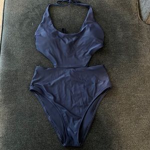 Aerie Navy Cutout One piece swimsuit